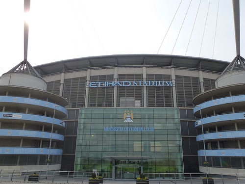 Etihad Stadium  is one of the top football grounds in the UK...